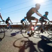 cyclists-racing-together-at-dawn-in-a-large-scale-cycle-event